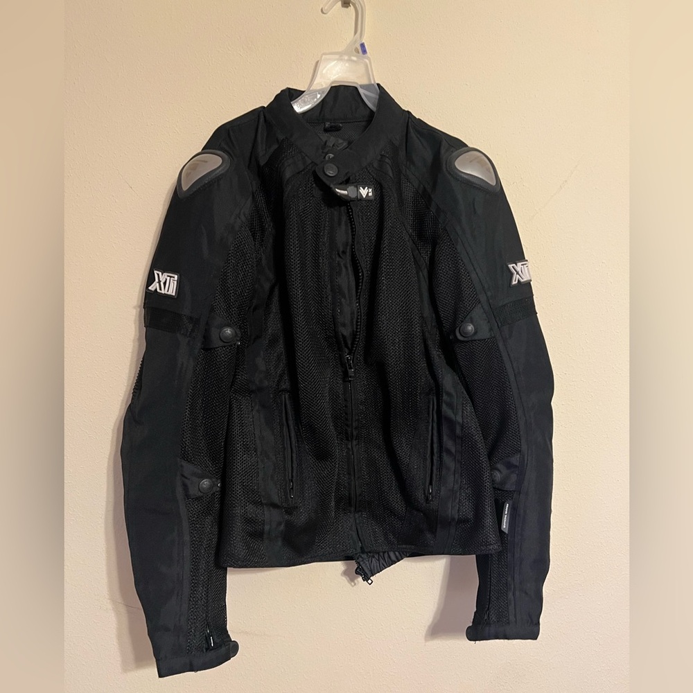 Frank Thomas XTi Armored Motorcycle Riding Jacket Black